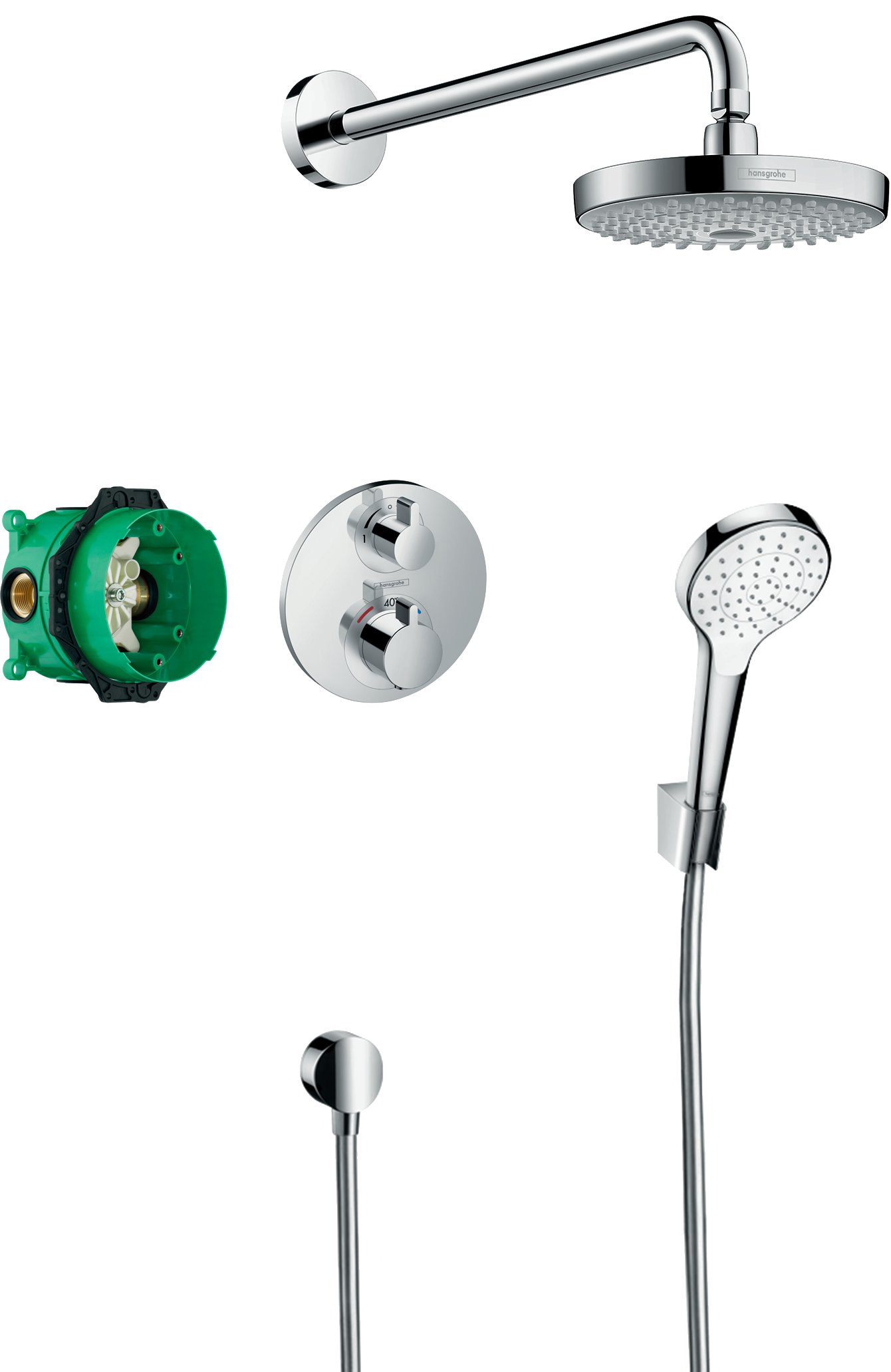 Hansgrohe Pack Encastré Douche 180 Croma Select