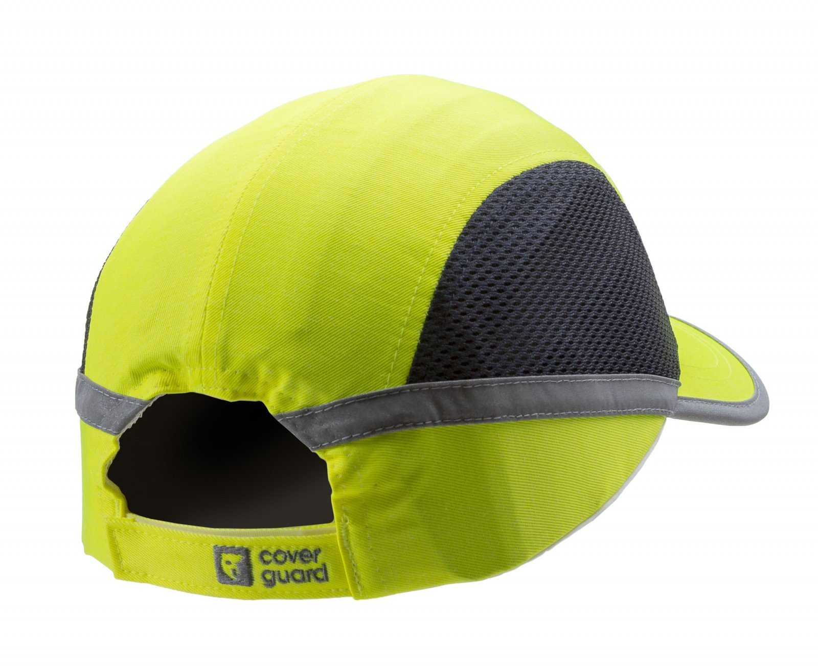 Casquette anti-heurt jaune fluo visiere 5cm ep