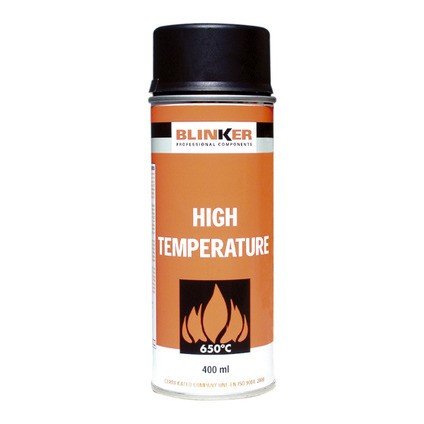 Blk Spray Peinture Hte Temp 650°C Noir 400Ml