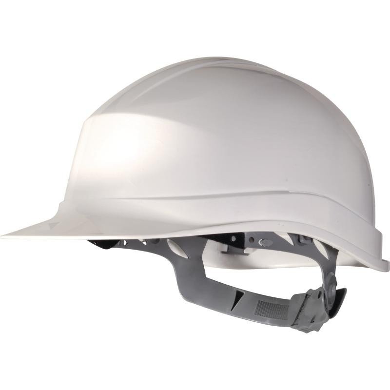 Casque de chantier zircon blanc delta plus