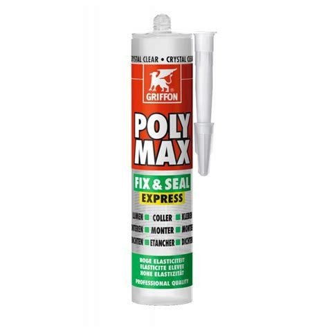 Poly Max Fix & Seal Express Griffon Crystal clear