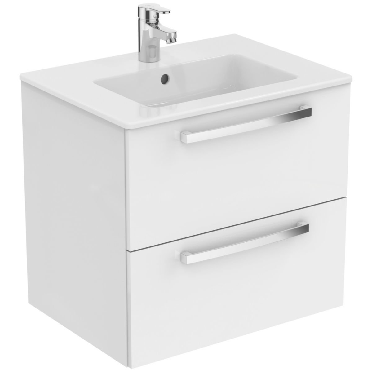 Ulysse meuble 60 cm 2 tiroirs blanc