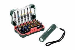 Metabo - Coffret d'embouts SP, 29 pièces + Mini Flash light (626721000)