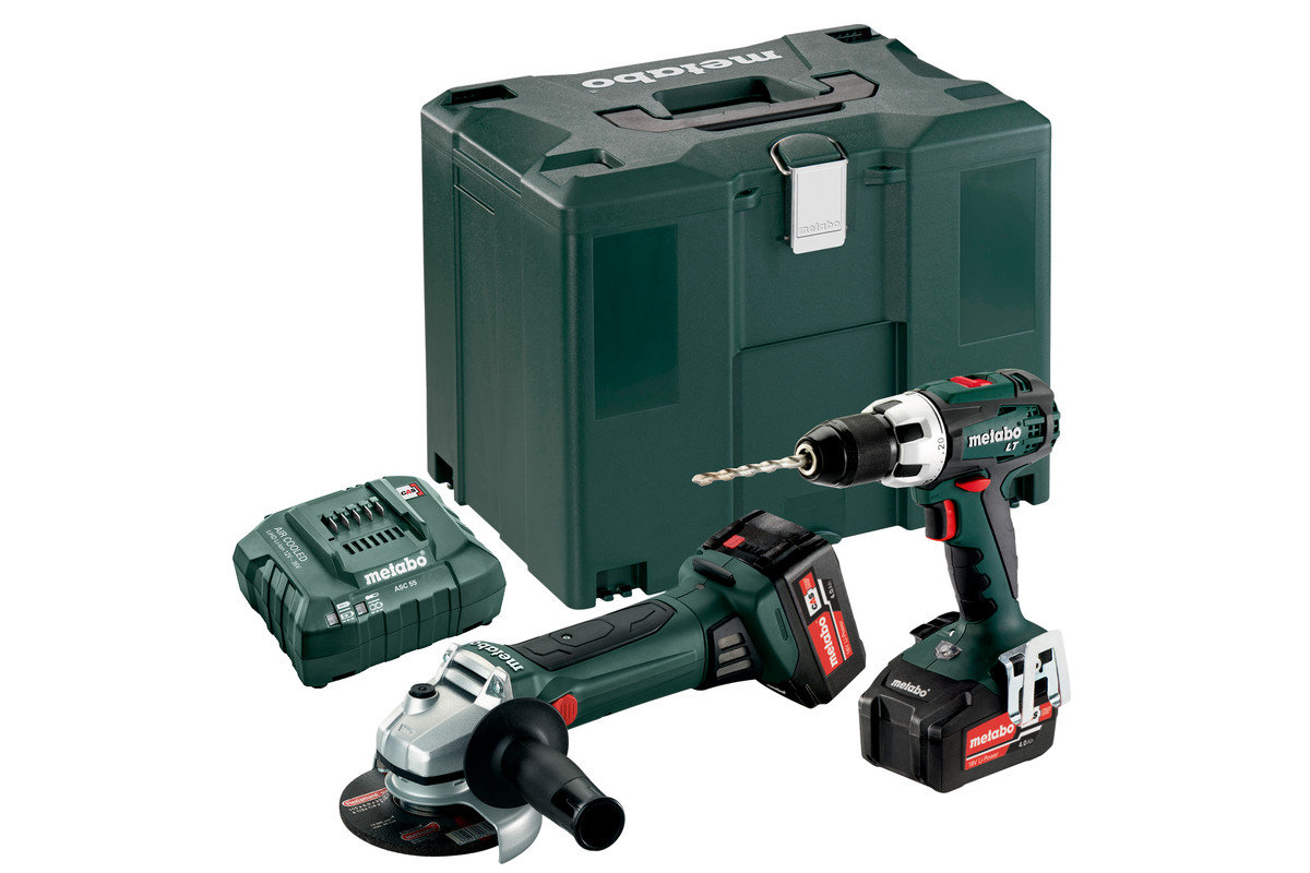 Machines sans fil en set - Metabo - Combo Set 2.4.1 18 V - 18V; metaBOX 165 L; BS 18 LT + W 18 L 9-125 Quick