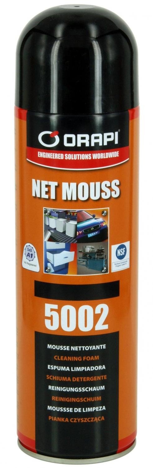 Mousse nettoyante plastiques aerosol 650ml orapi