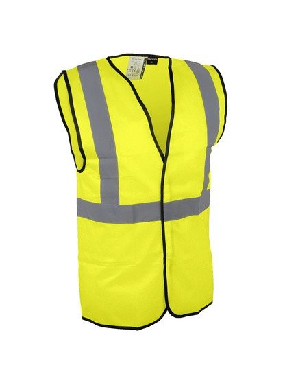 Gilet de signalisation jaune bande baudrier xl