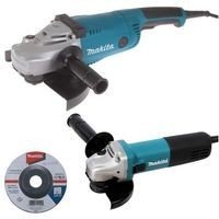 Lot meuleuses + coff makita 9558hnrg125+ga902023