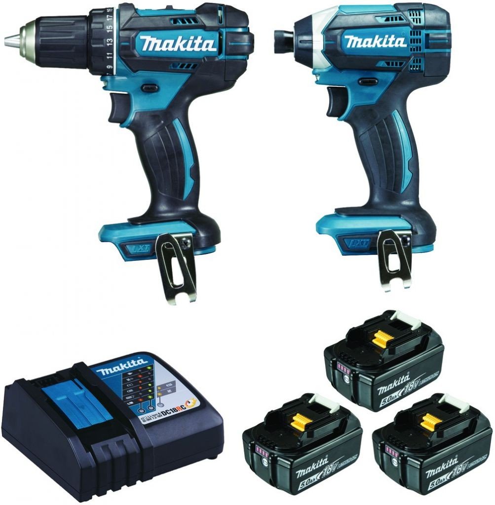 Ens Perceuse + Visseuse Makita + 3 Bat 5Ah