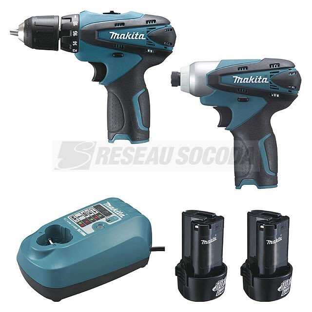 Makita pack 2 machines 12v 1.3ah