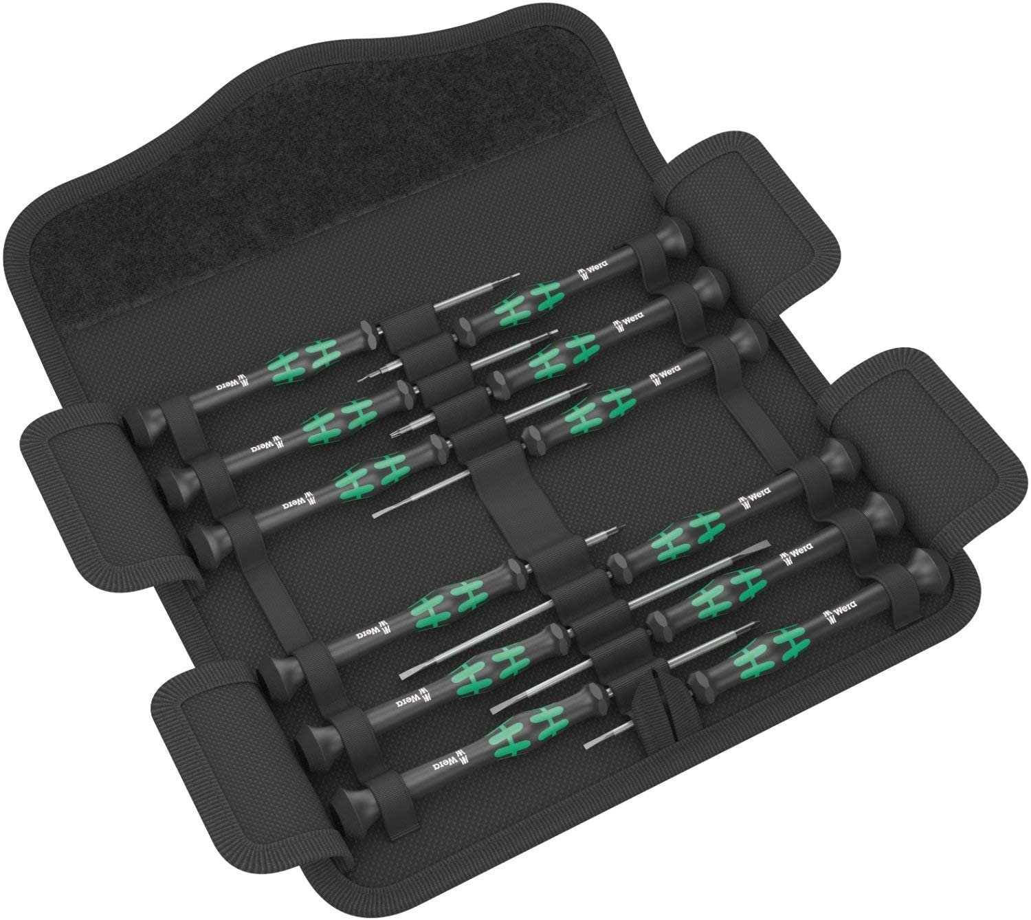 Wera jeu 12 tournevis micro pz/ph/plats