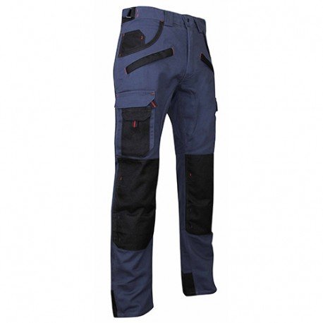 Pant bleu/noir c/p 300g renfort entrejambe