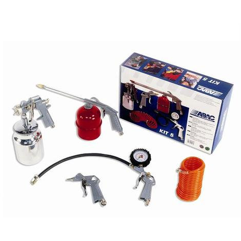 Kit 5 pieces pneumatique - pistolet a succion