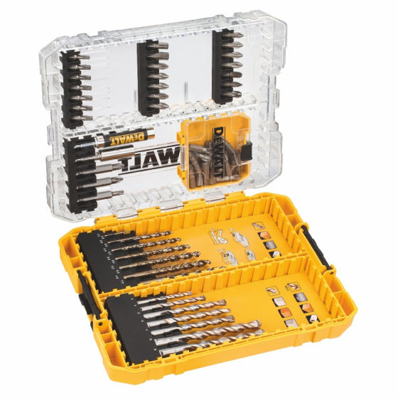 Dewalt coffret 63 pcs embouts+forets