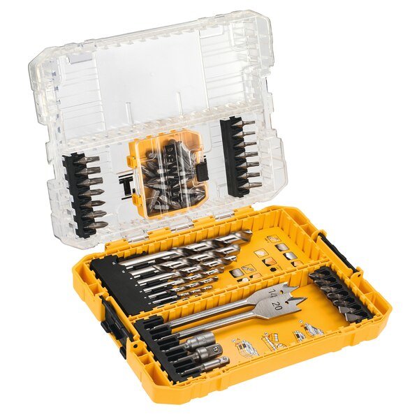 Dewalt coffret foret bois/metal 55 pcs