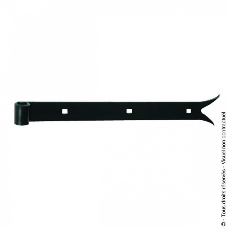 Pent. droite q.carpe noire 50cm d14