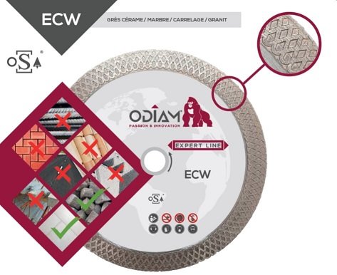 Odiam disque carrelage fin d125 ecw