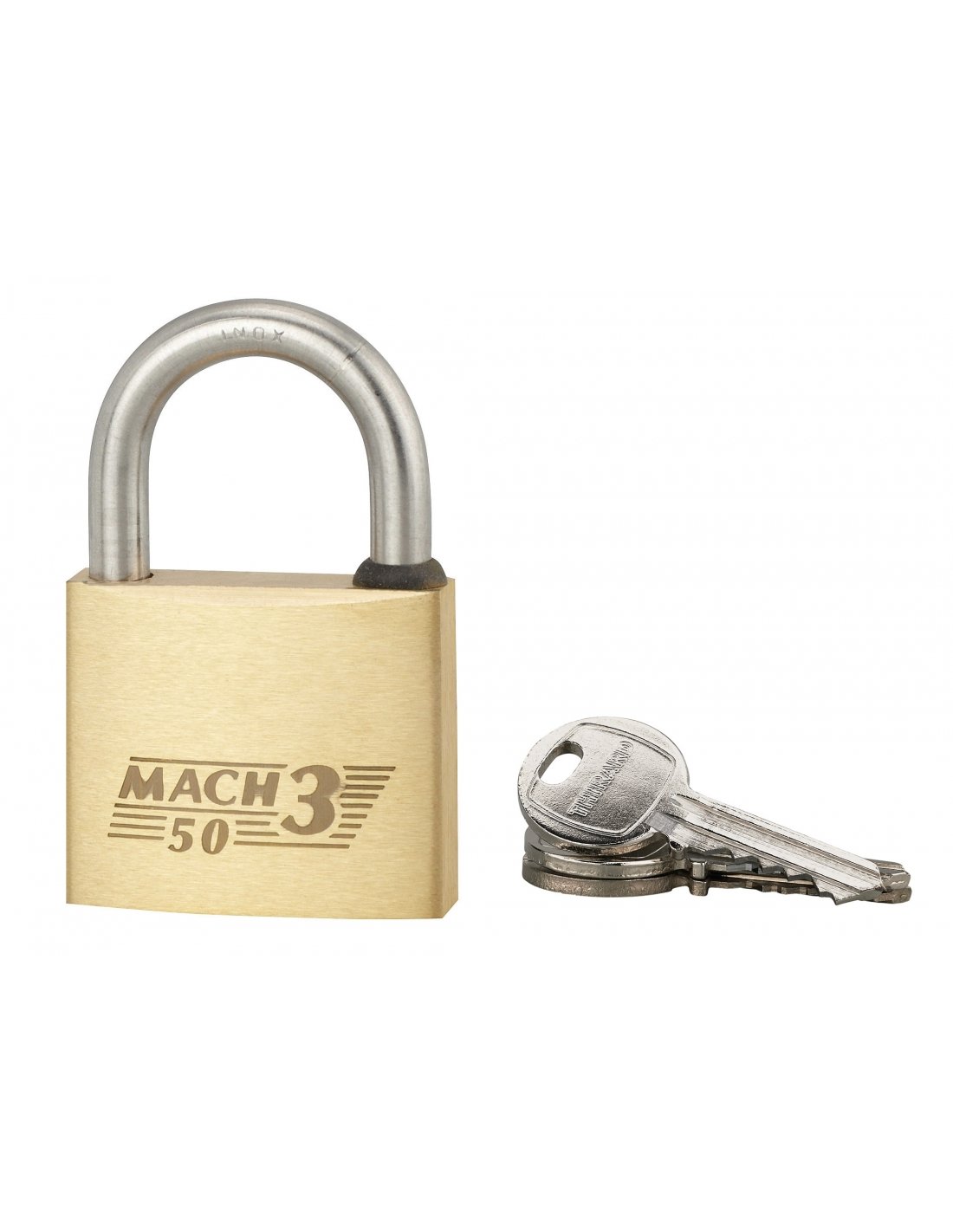 Cadenas mach3 50mm anse inox 2 cles