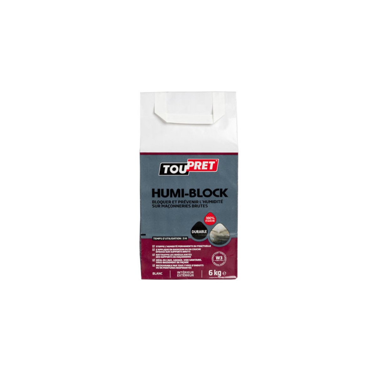 Toupret humi-block -sac 6kg-