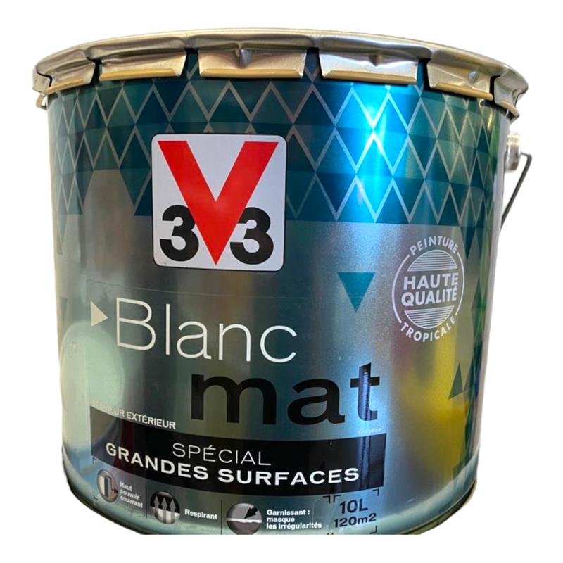 V33 mat blanc 10l