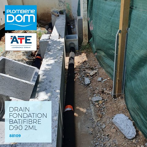 Drain fondation batifibre d90 2ml