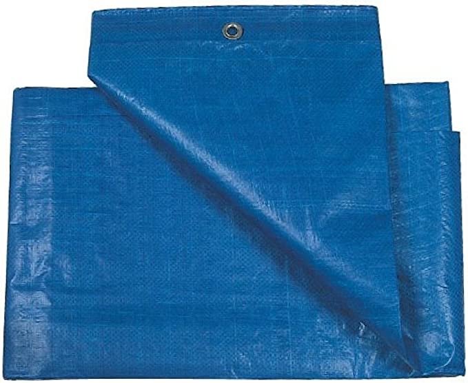 Bache a oeillets 5x8m 140gr bleu