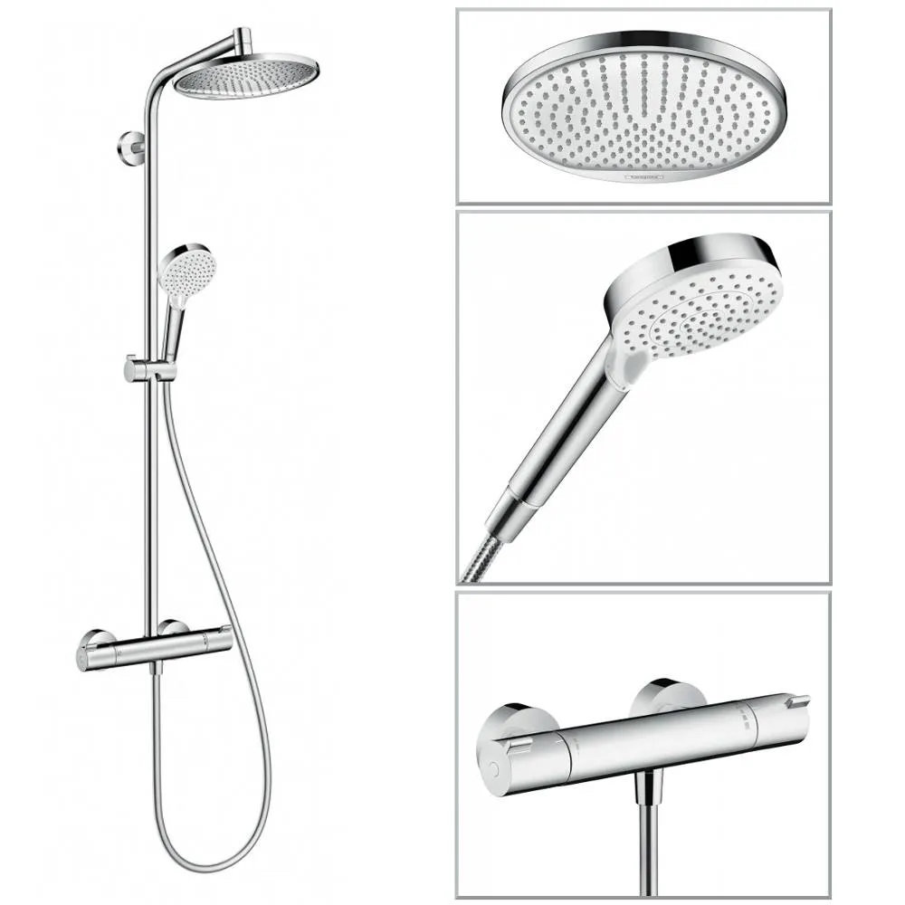 Colonne de douche Hansgrohe Crometta S240 Chromé 1 Jet