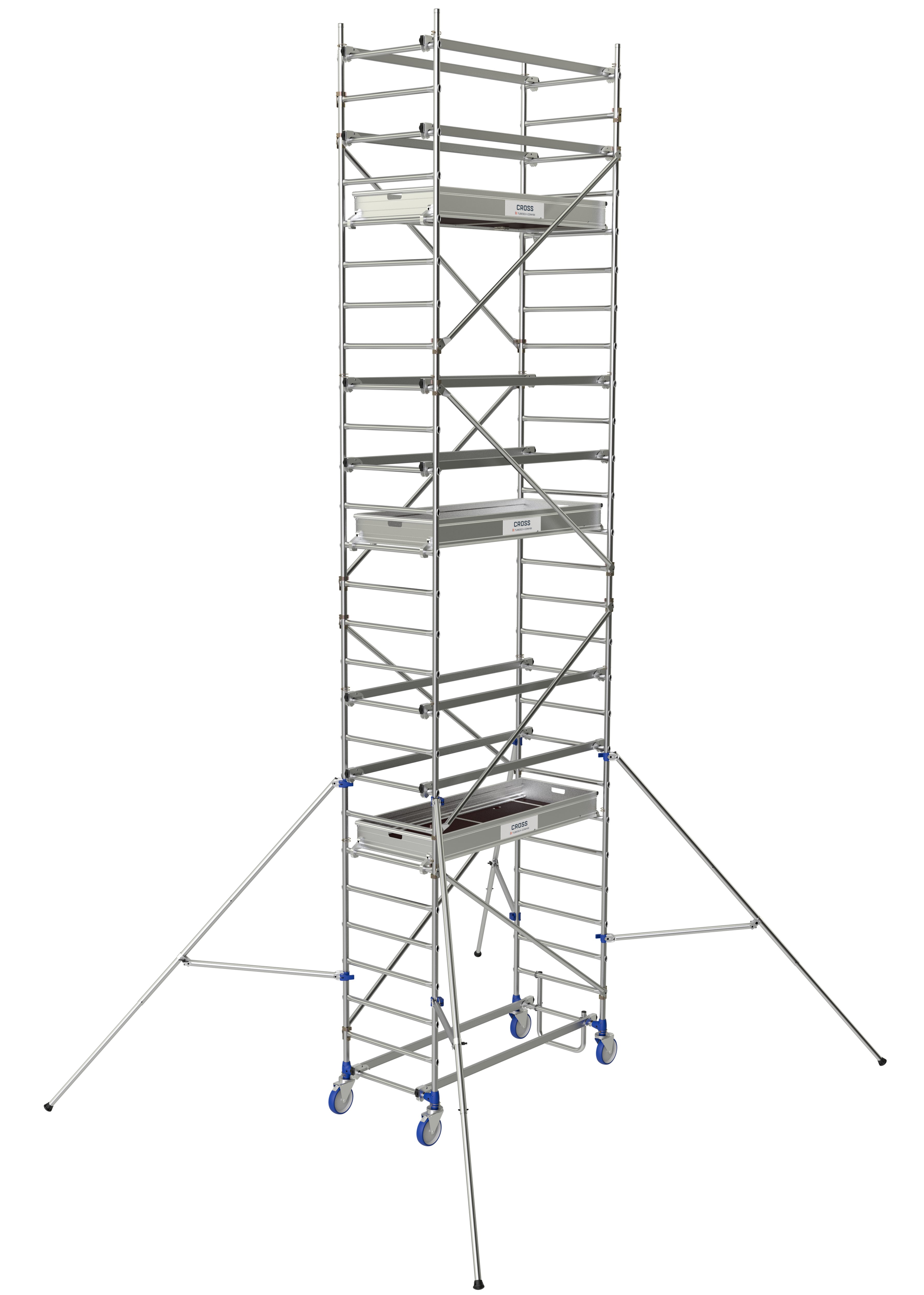 Echafaudage alu cross h.plat. 2,85m tubesca