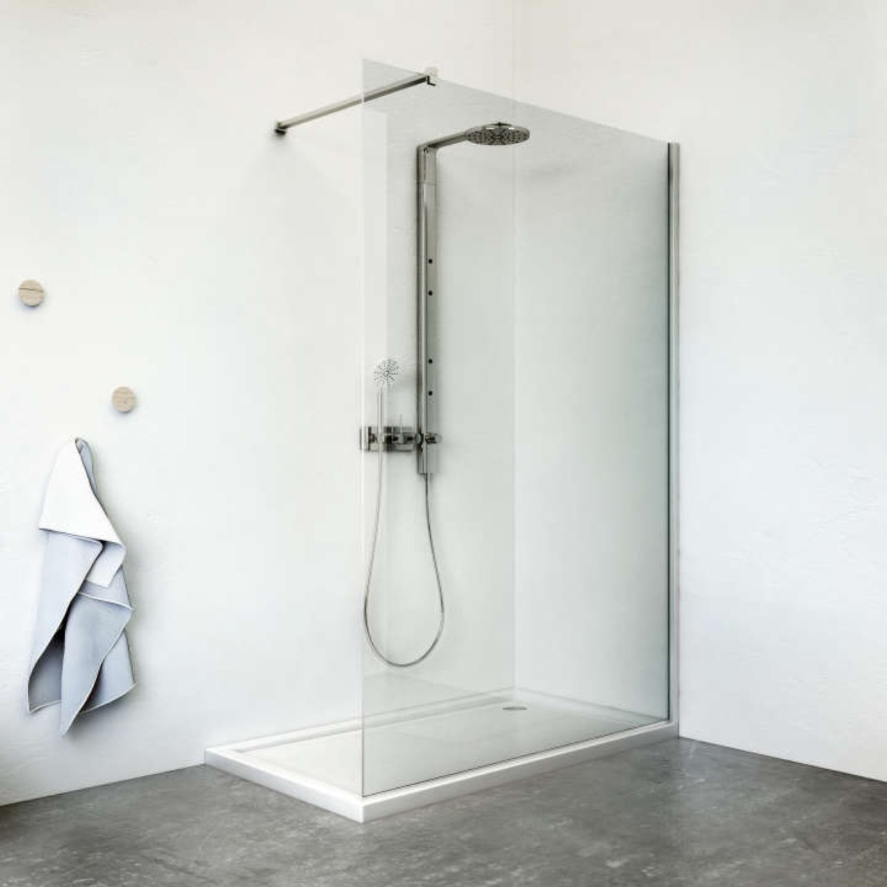 Roth paroi douche 90cm + barre 1m