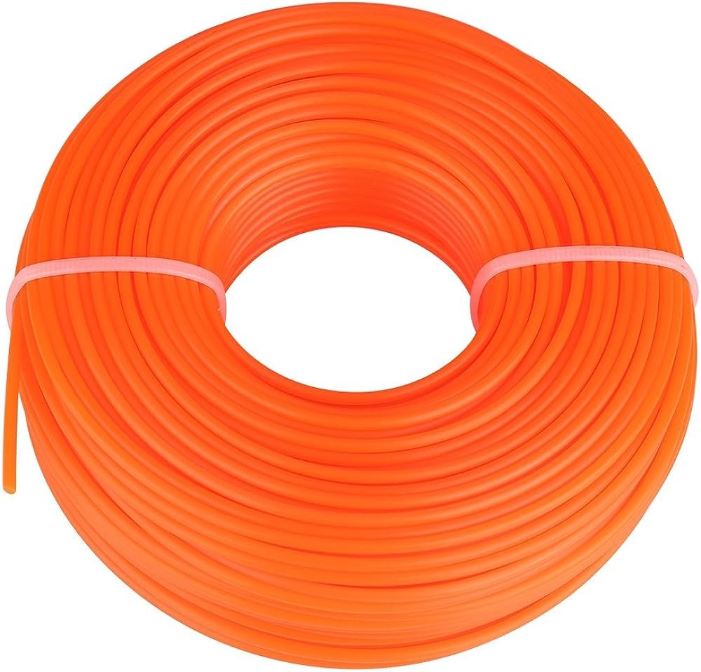 Fil nylon orange rond 2.4mm 1.816kg