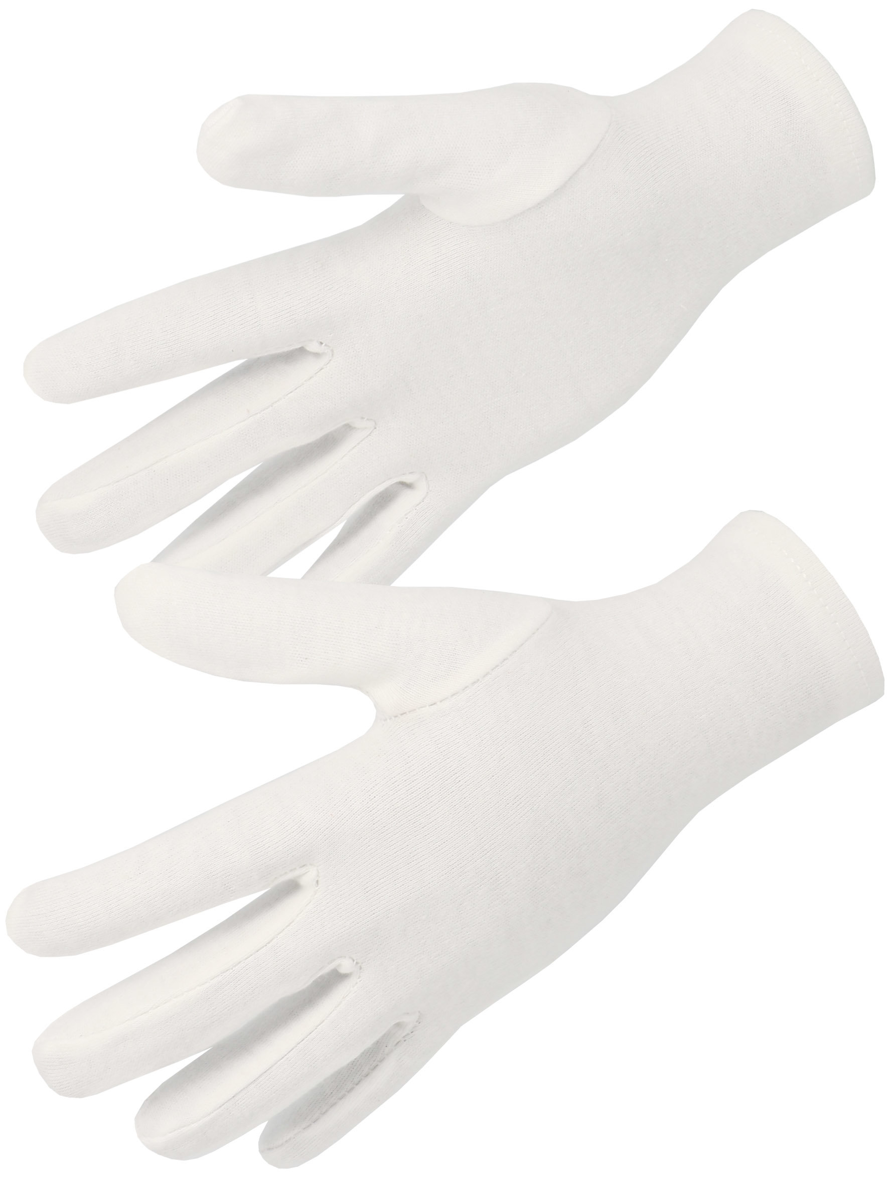 Gant coton blanchi avec ourlet singer