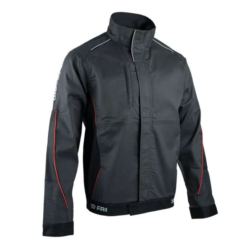 Blouson facom t6 c/p 300gr gris/rouge