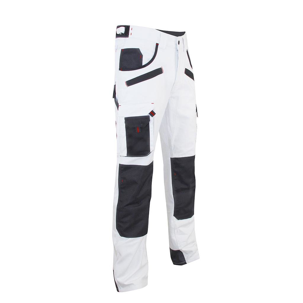 Pant blanc/noir 46 c/p 300g renfort entrejambe