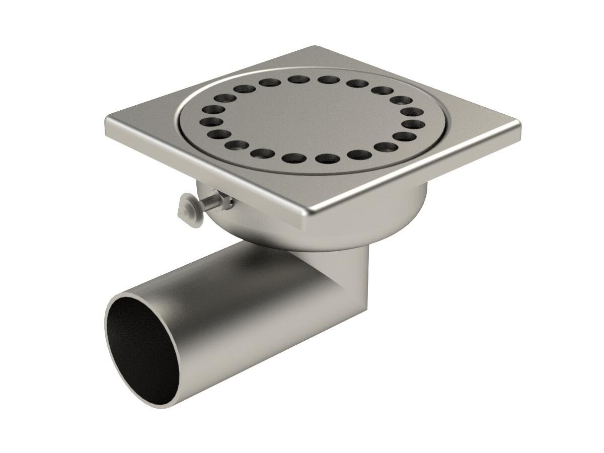 Limatec siphon inox 10x10 horiz d40