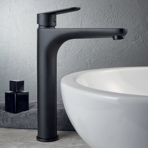 Mitigeur lavabo clikclak 70x3/8 f noir mat