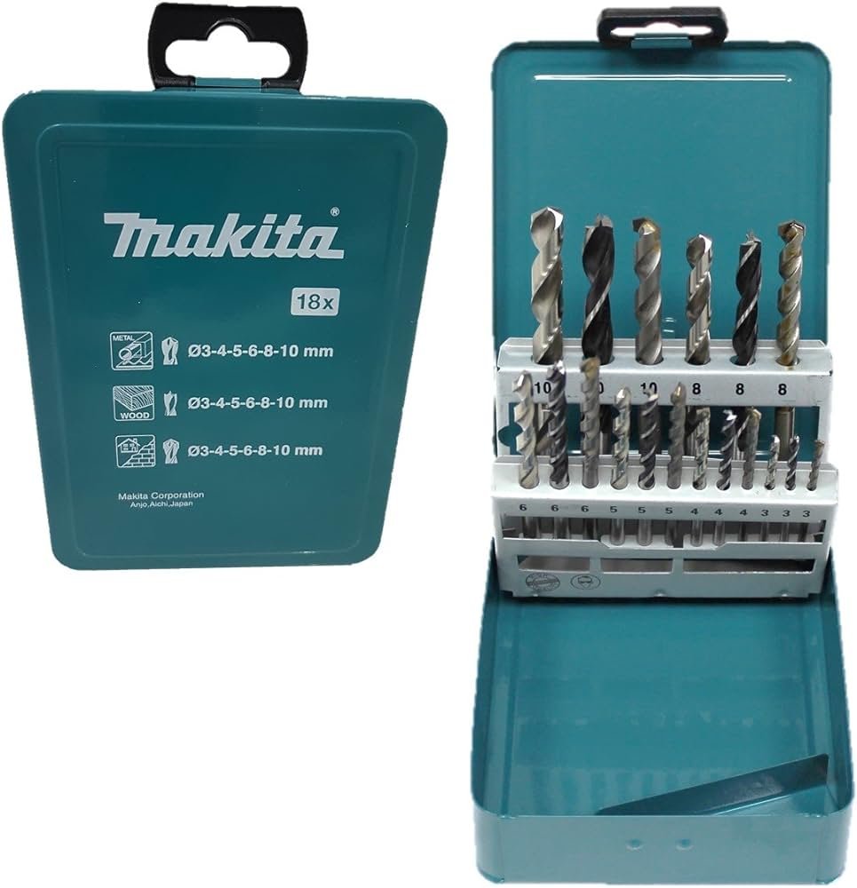 Makita coffret forets metal 18pcs