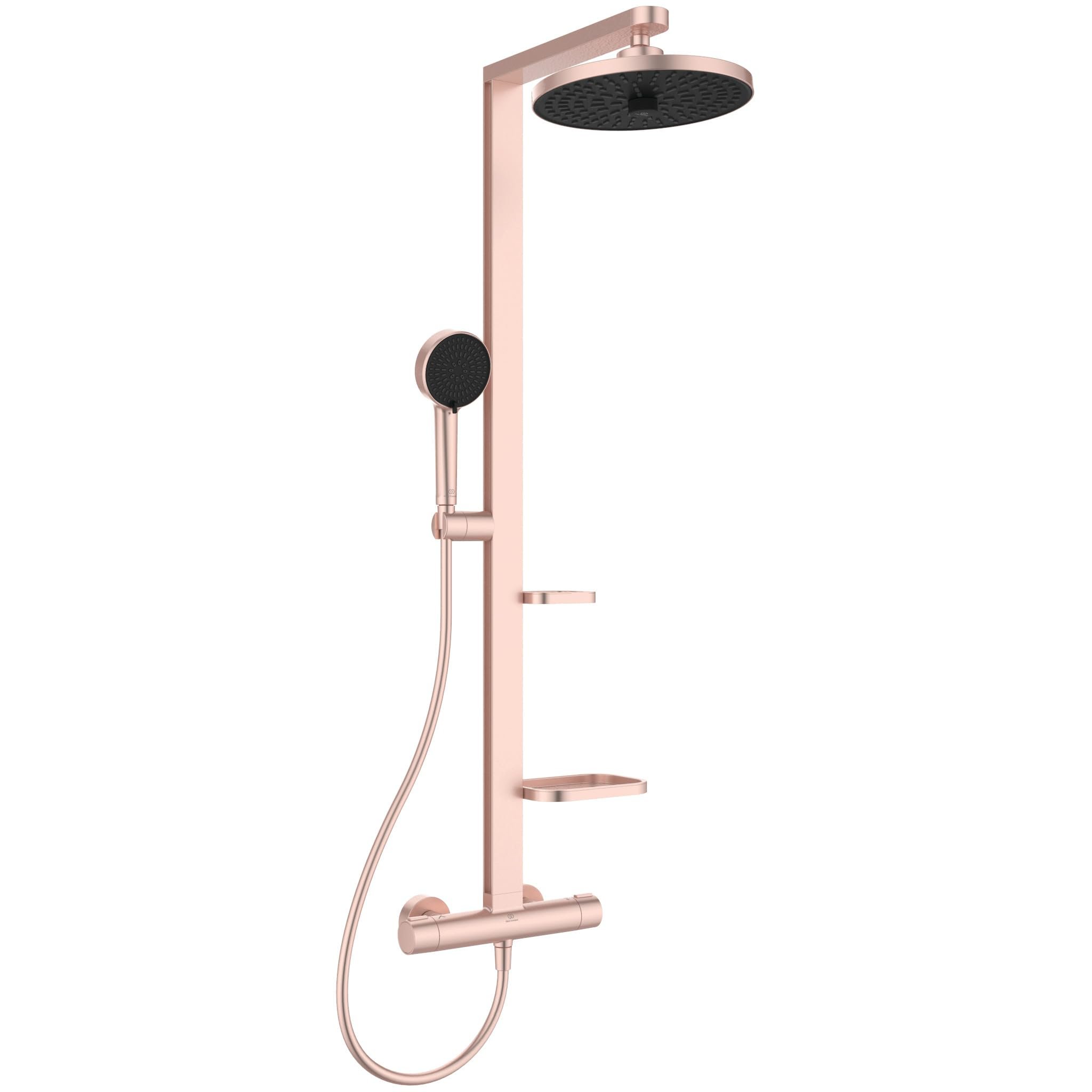 Ideal alu+ colonne douche thermo rose