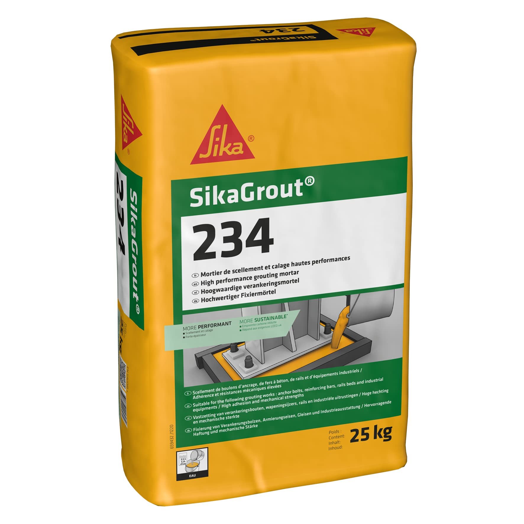 Sikagrout-234 sac 25kg (mortier scellement)