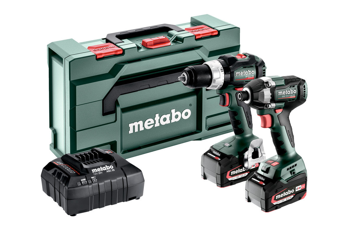 Metabo pack visseuse+vis choc 18v 5.2a