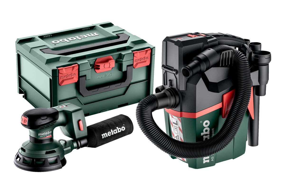 Machines sans fil en set - Metabo - Set SXA 18 LTX 125 BL + AS 18 L PC Compact - 18V; 